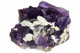 Purple, Cubic Fluorite Cluster - Cave-In-Rock, Illinois #128361-2